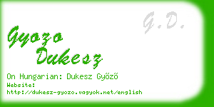 gyozo dukesz business card